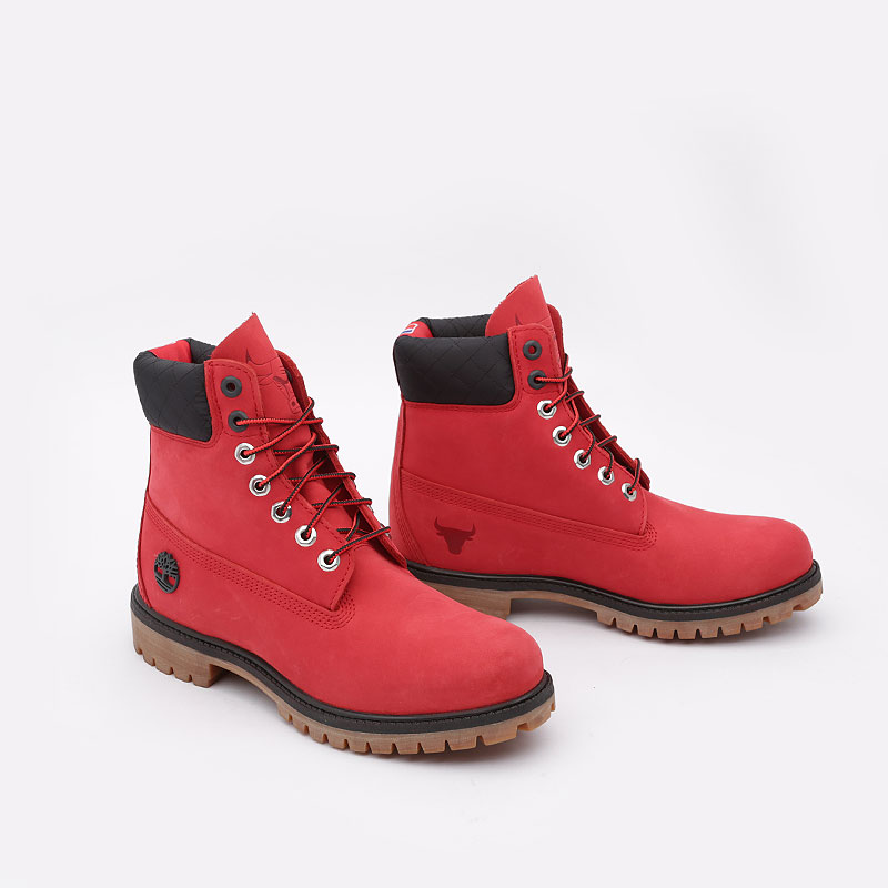 мужские красные ботинки Timberland Chicago Bulls NBA TBLA2856W - цена, описание, фото 2